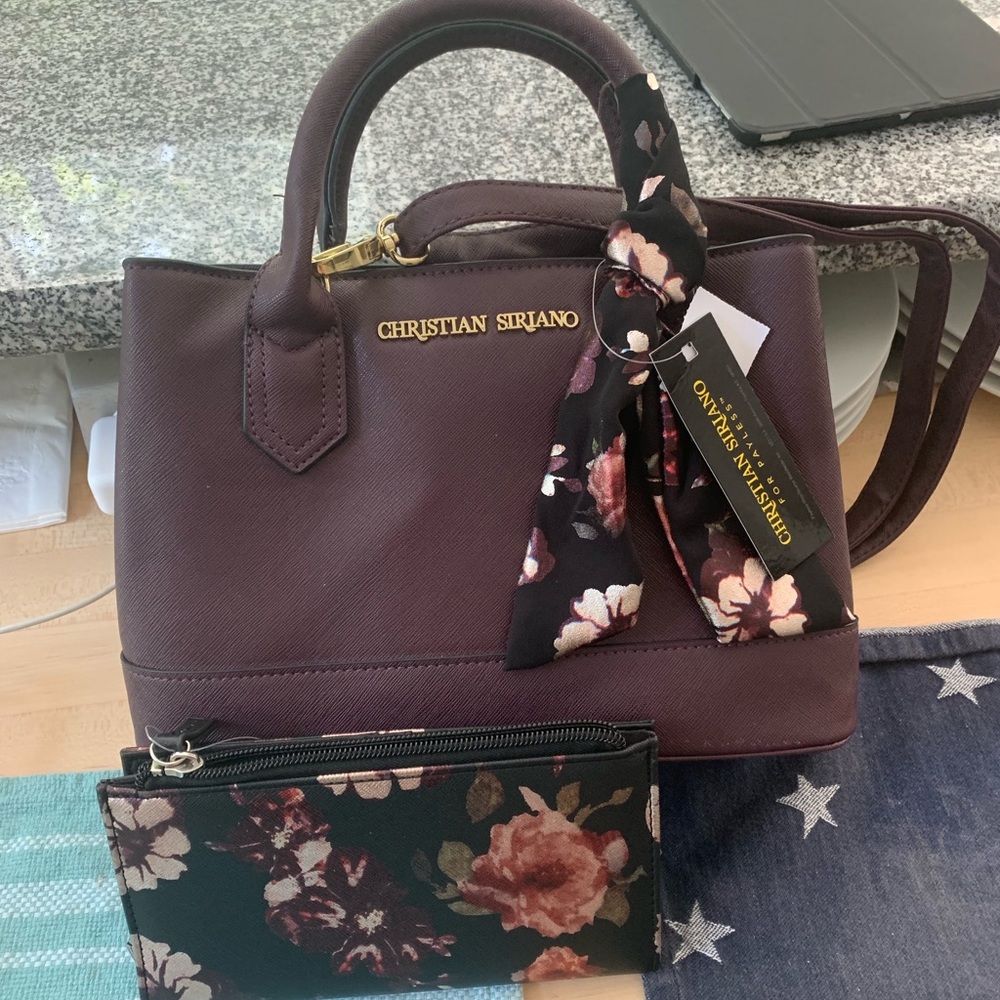 CHRISTIAN SIRIANO bag and matching wallet